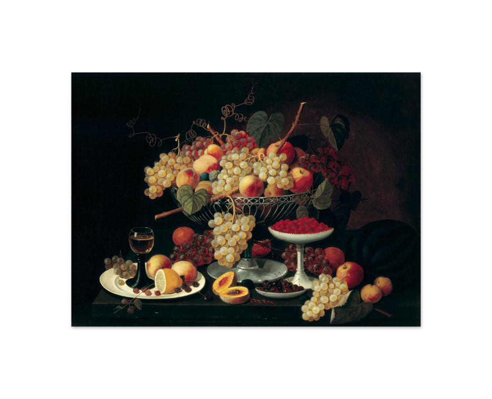 Severin Roesen - Still Life With Fruit - Compact / Full Bleed / No Frame