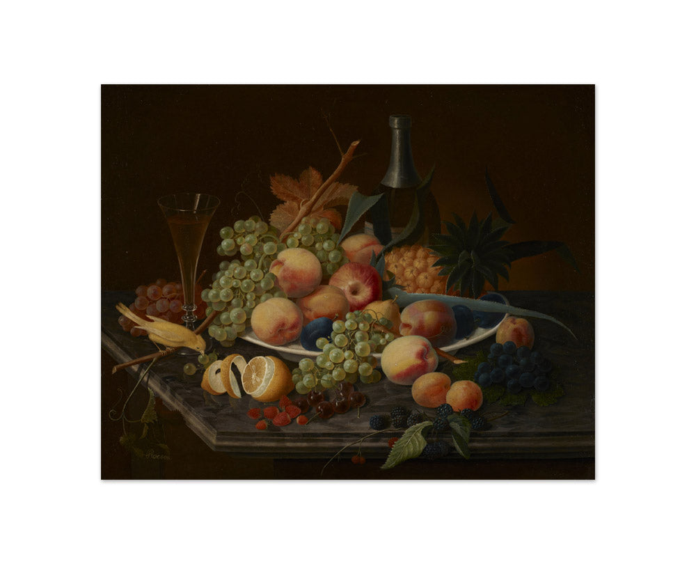 Severin Roesen - Still Life with Fruit - Compact / Full Bleed / No Frame