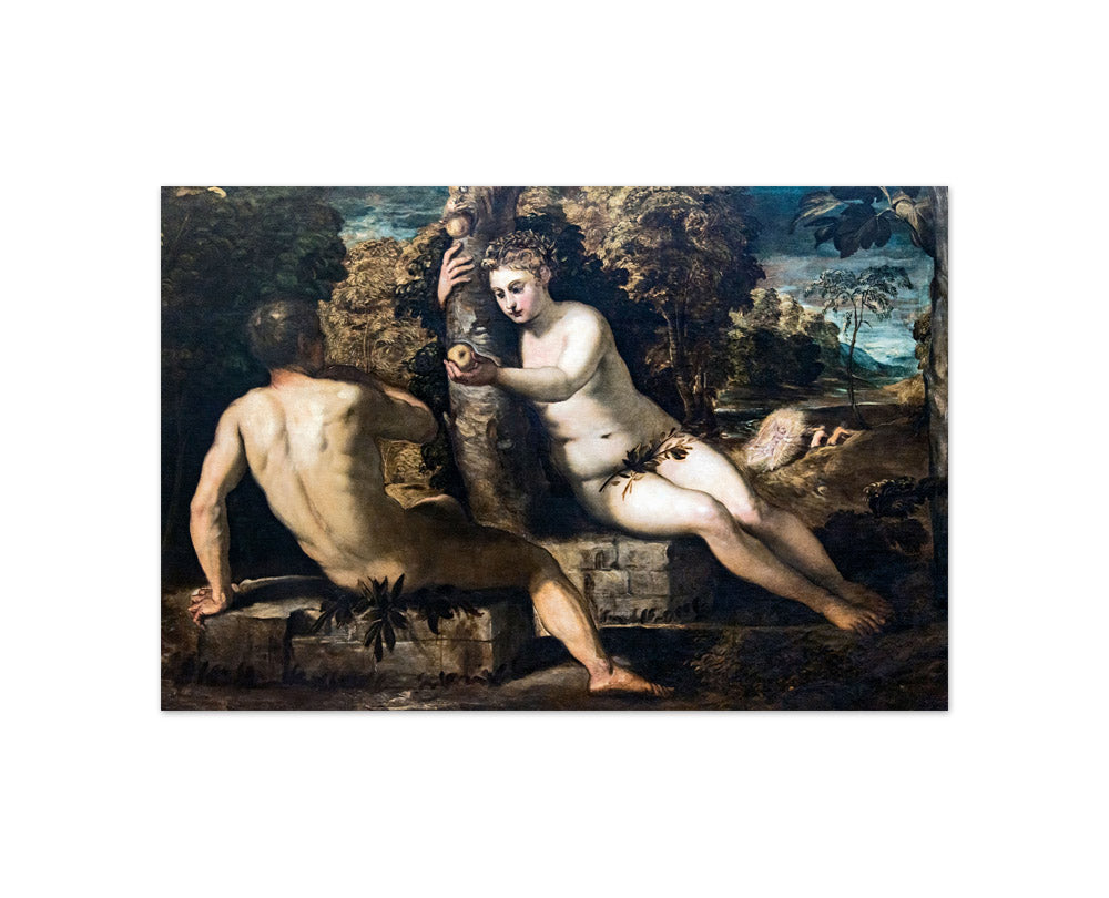 Jacopo Tintoretto - The Temptation of Adam - Compact / Full Bleed / No Frame