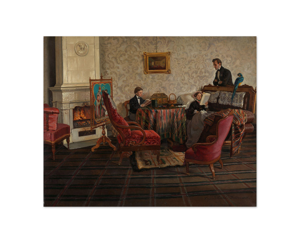 Siegwald Dahl - The Living Room of the Danish Minister in Dresden - Compact / Full Bleed / No Frame