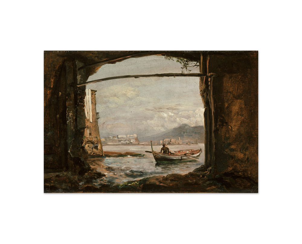 Johan Christian Dahl - View from a Grotto near Posillipo - Compact / Full Bleed / No Frame