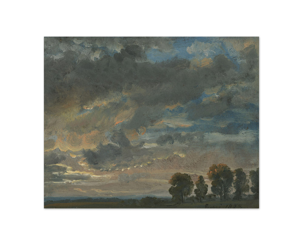 Johan Christian Dahl - Clouds in the Evening - Compact / Full Bleed / No Frame