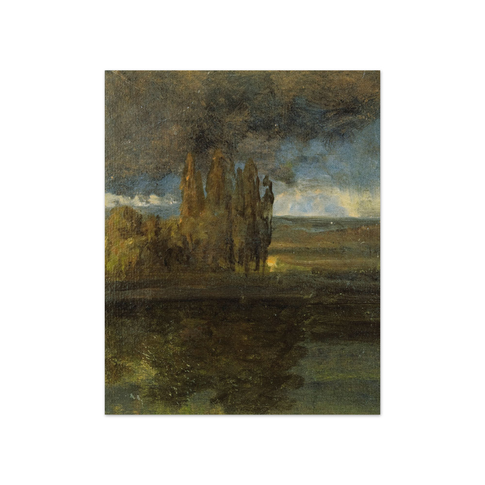 Johan Christian Claussen Dahl - View over the Elbe and 'The Bear' Bastion - Compact / Full Bleed / No Frame