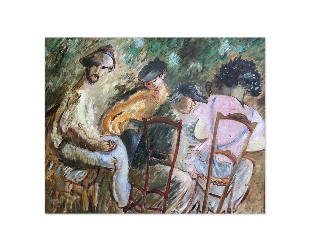 Sigrid Hjertén - French Peasants in a Café - Compact / Full Bleed / No Frame