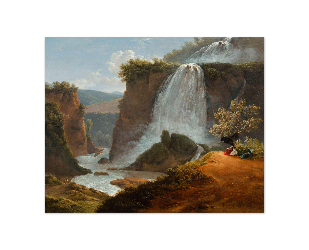 Simon Alexandre Clément Denis - A View to the Cascades of Tivoli - Compact / Full Bleed / No Frame
