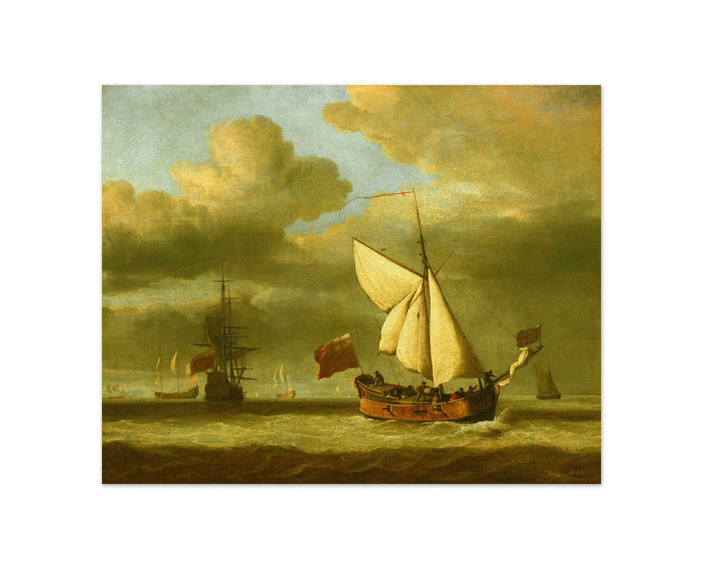 Willem van de Velde the Younger - A Dutch Yacht from Zeeland - Compact / Full Bleed / No Frame