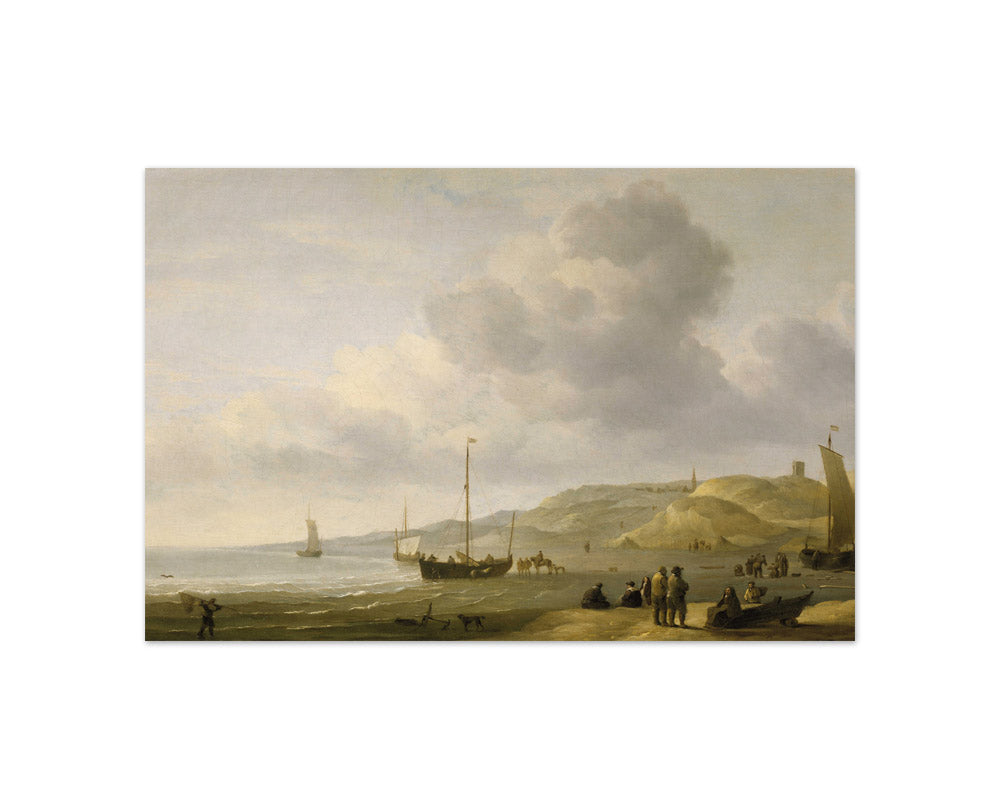 Charles Brooking - A Beach Scene near Scheveningen - Compact / Full Bleed / No Frame