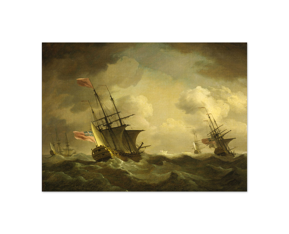 Charles Brooking - An English Squadron Going to Windward - Compact / Full Bleed / No Frame