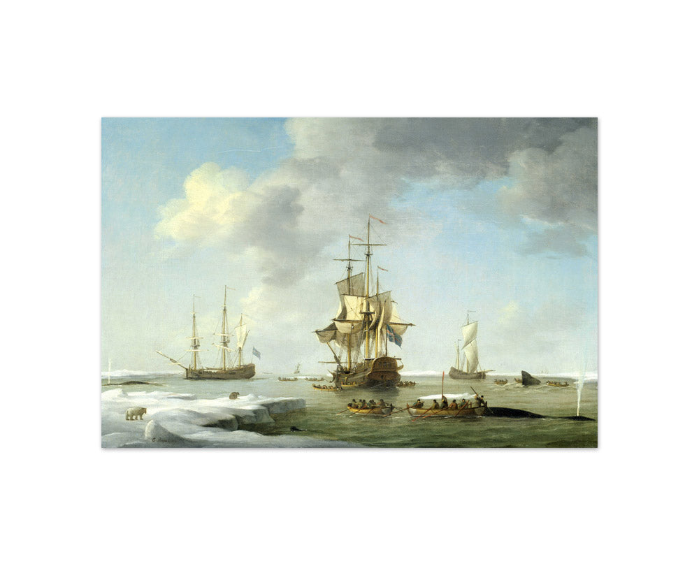 Charles Brooking - English Whalers in the Ice - Compact / Full Bleed / No Frame