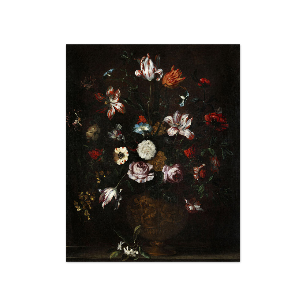 Pieter Hardimé - Flower Still Life in an Urn - Compact / Full Bleed / No Frame
