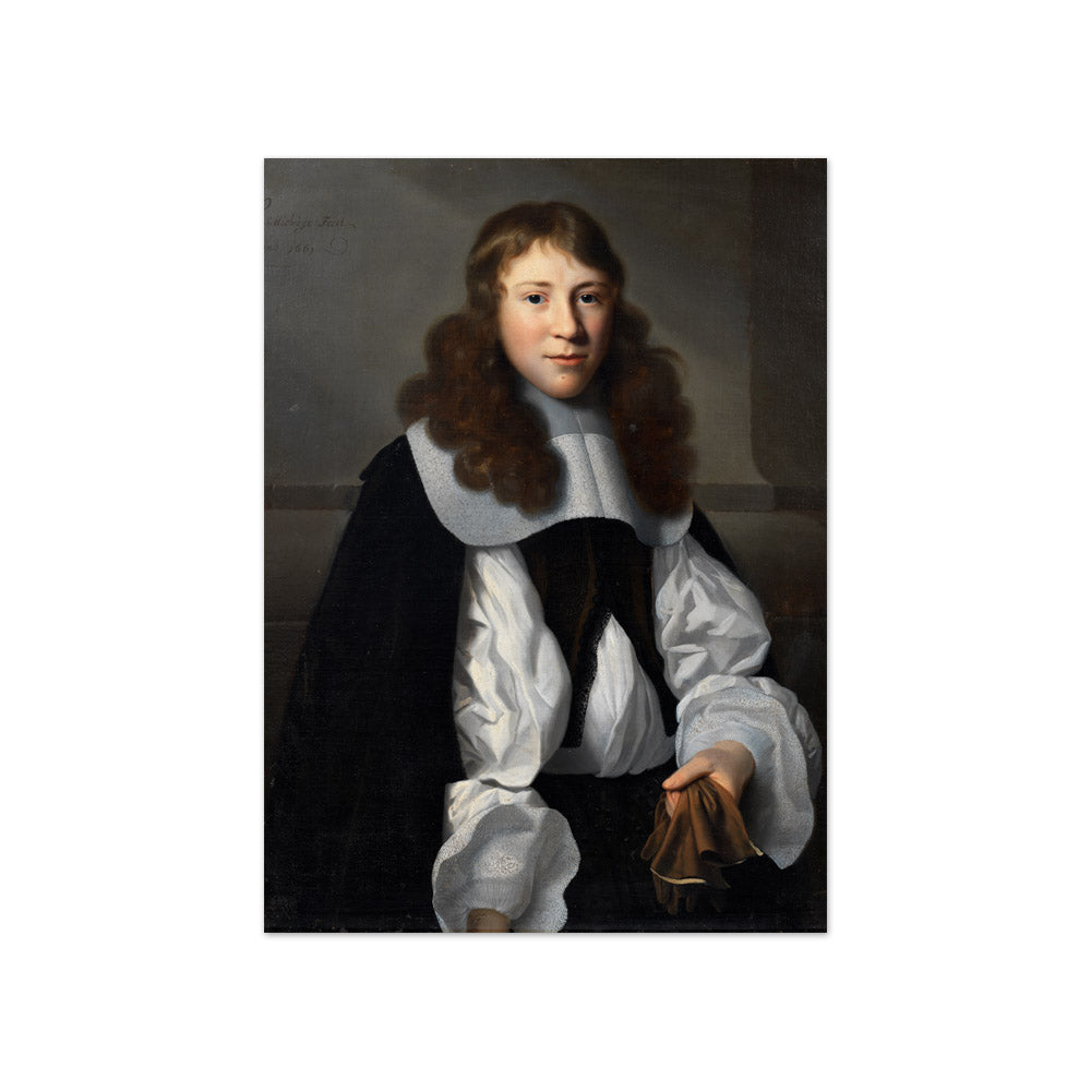 Isaack Luttichuys - Portrait of a Young Man with Gloves - Compact / Full Bleed / No Frame