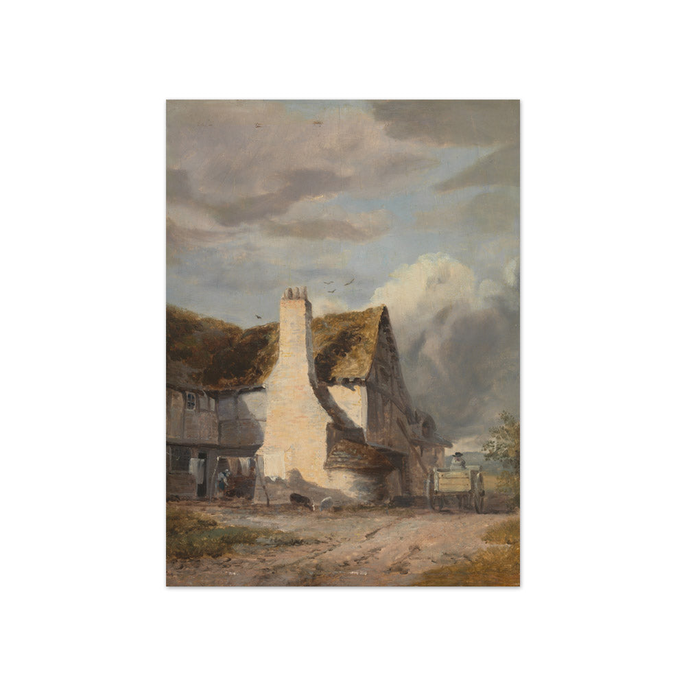 Augustus W. Callcott - Cottage by a Country Lane - Compact / Full Bleed / No Frame
