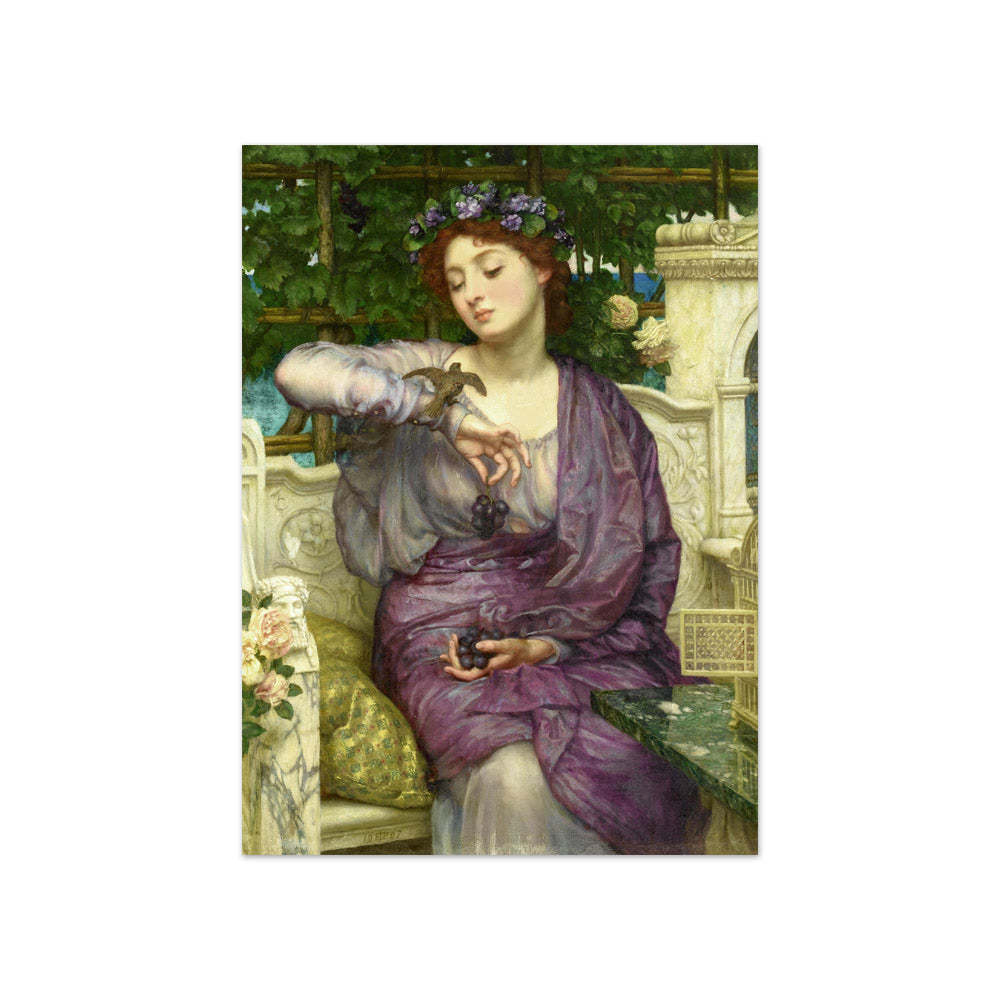 Sir Edward Poynter, 1st Baronet - Lesbia and Her Sparrow - Compact / Full Bleed / No Frame