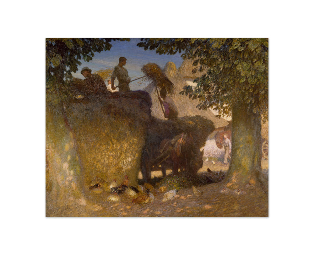 Sir George Clausen - Building the Rick - Compact / Full Bleed / No Frame