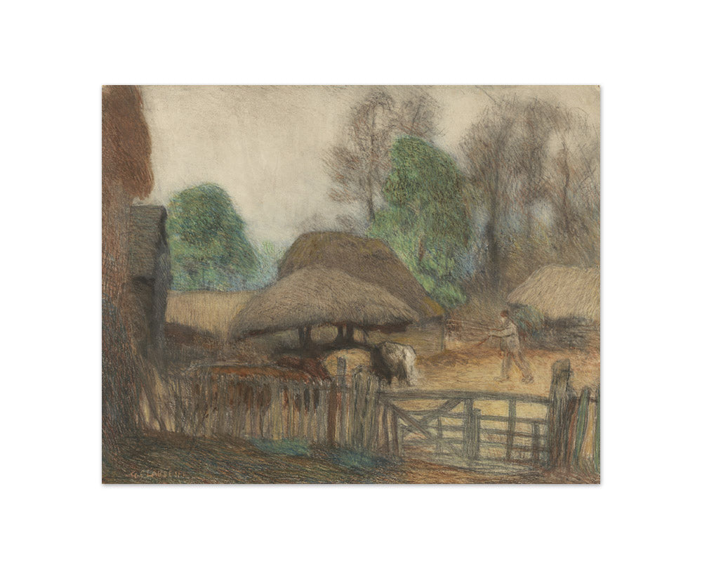 Sir George Clausen - The Farmyard - Compact / Full Bleed / No Frame