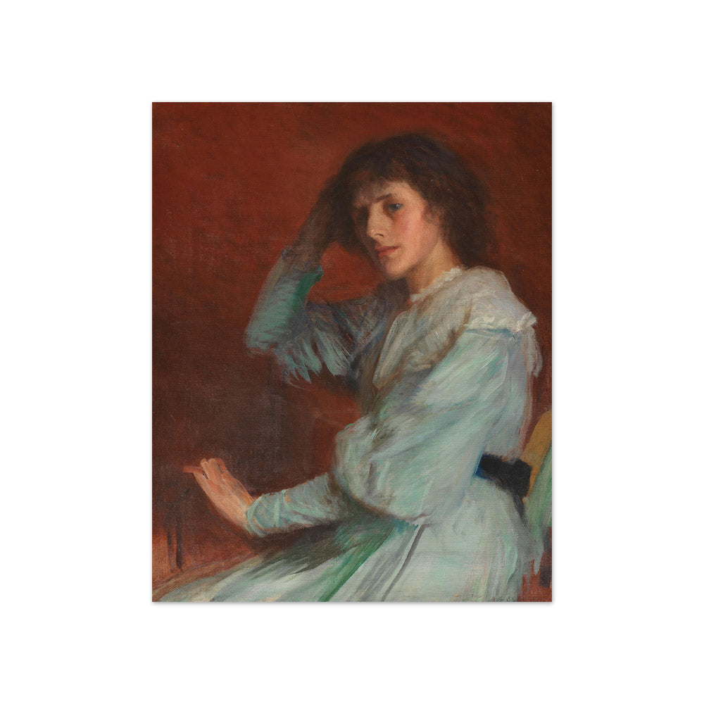 Sir George Clausen - Portrait of a Young Woman - Compact / Full Bleed / No Frame
