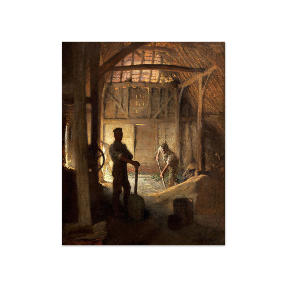 Sir George Clausen - The Old Barn - Compact / Full Bleed / No Frame