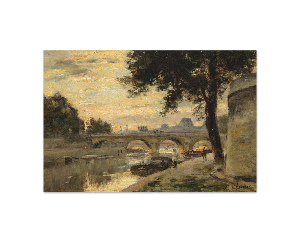 Stanislas Lépine - The Little Arm of the Seine at Pont Neuf - Compact / Full Bleed / No Frame