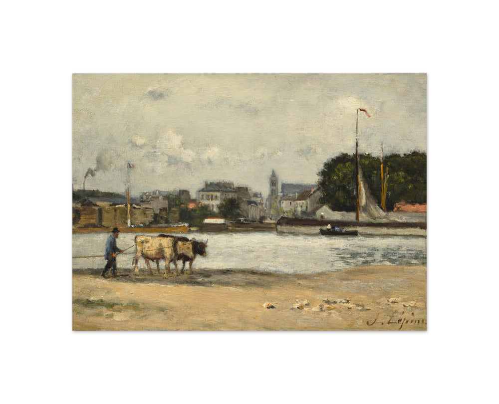 Stanislas Lépine - Caen: L'Orne and the Saint-Jean Church - Compact / Full Bleed / No Frame