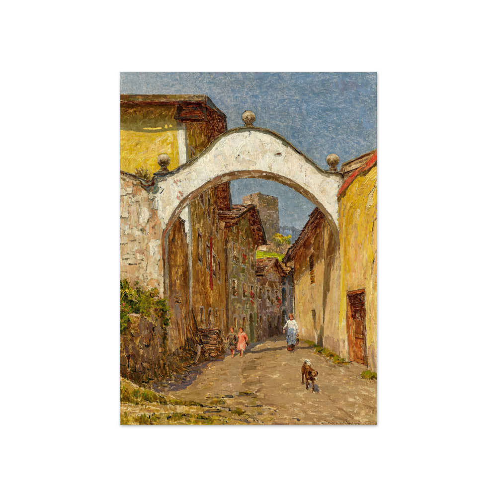 Stefan Simony - Street in Rattenberg - Compact / Full Bleed / No Frame