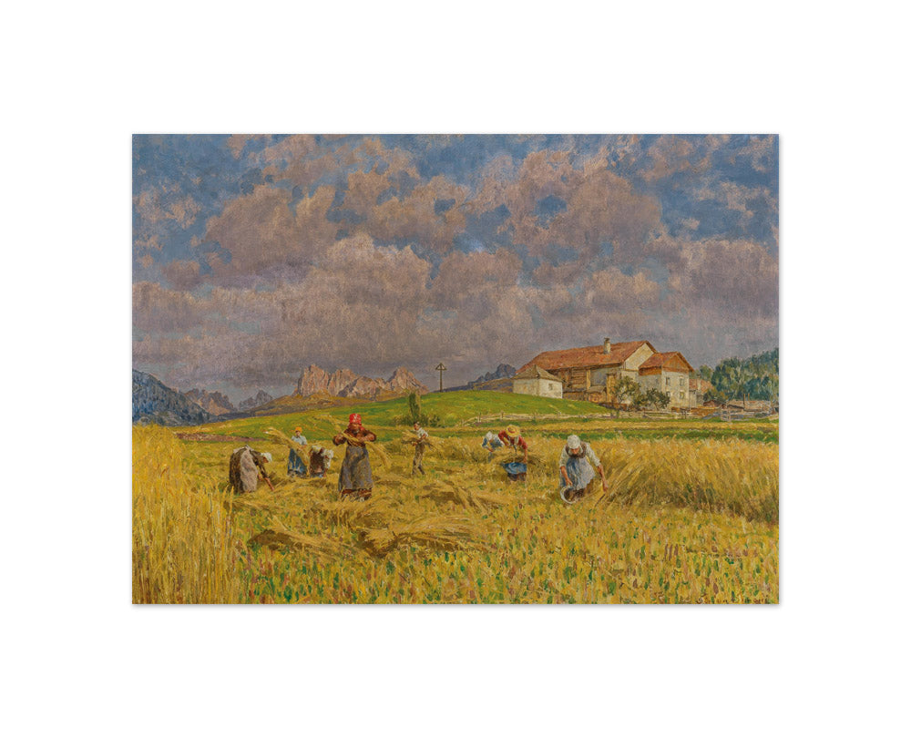 Stefan Simony - Harvesting in the Mountains - Compact / Full Bleed / No Frame