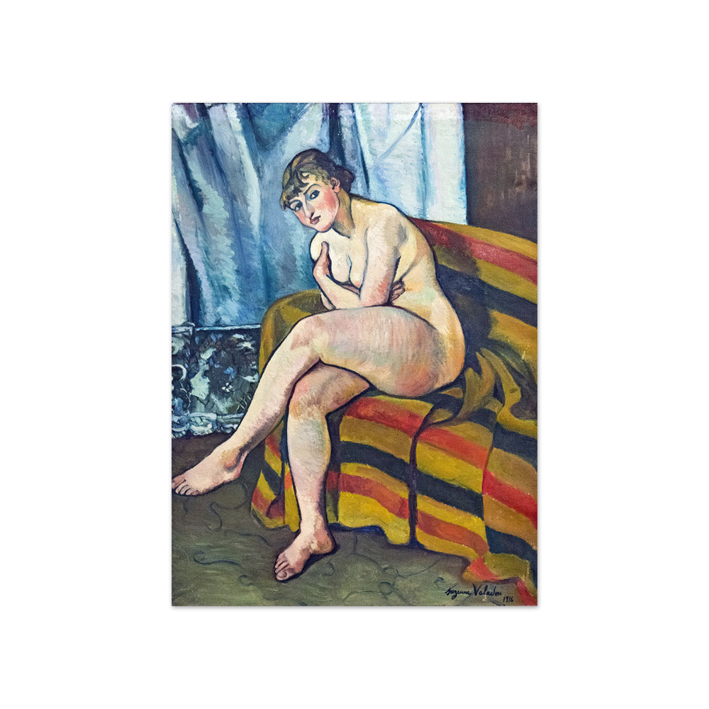 Suzanne Valadon - Nude Sitting on a Couch - Compact / Full Bleed / No Frame