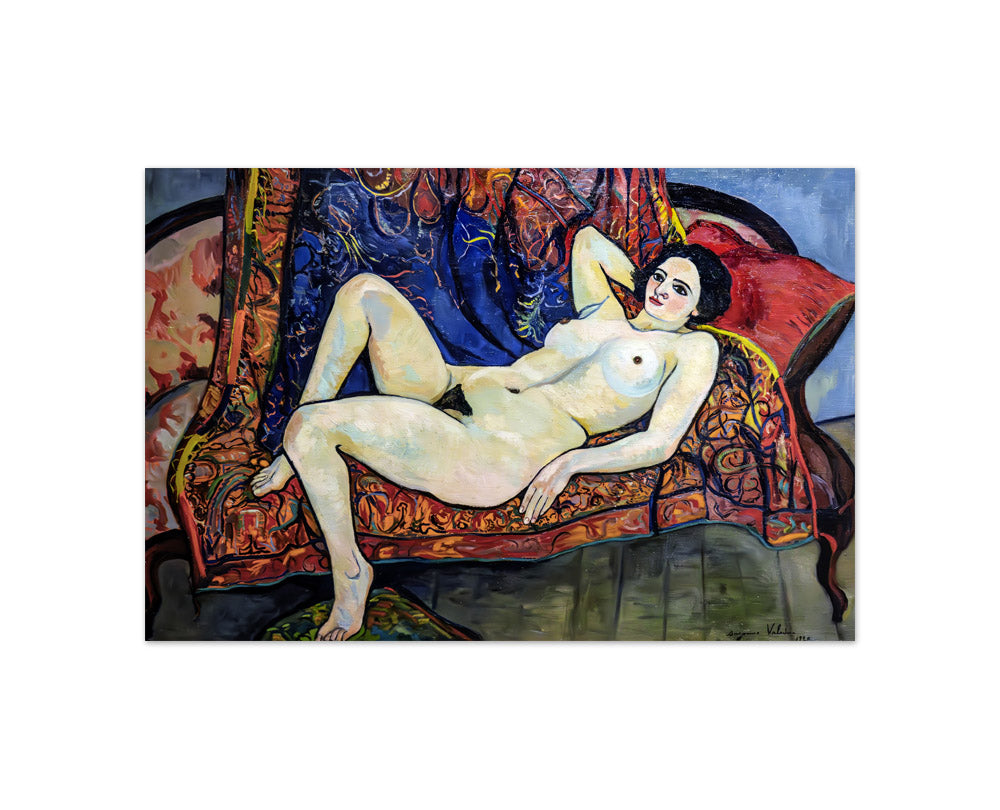 Suzanne Valadon - Nude on a Red Couch - Compact / Full Bleed / No Frame