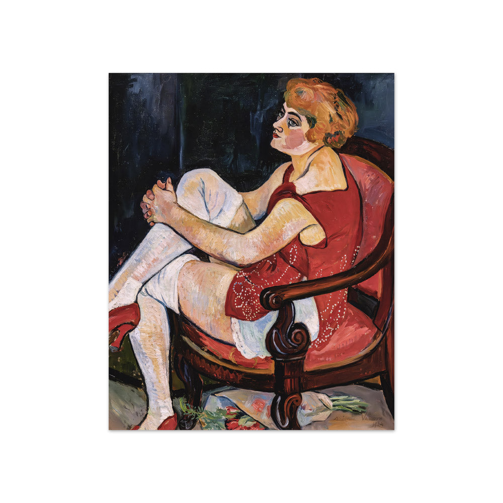 Suzanne Valadon - The Woman with White Stockings - Compact / Full Bleed / No Frame