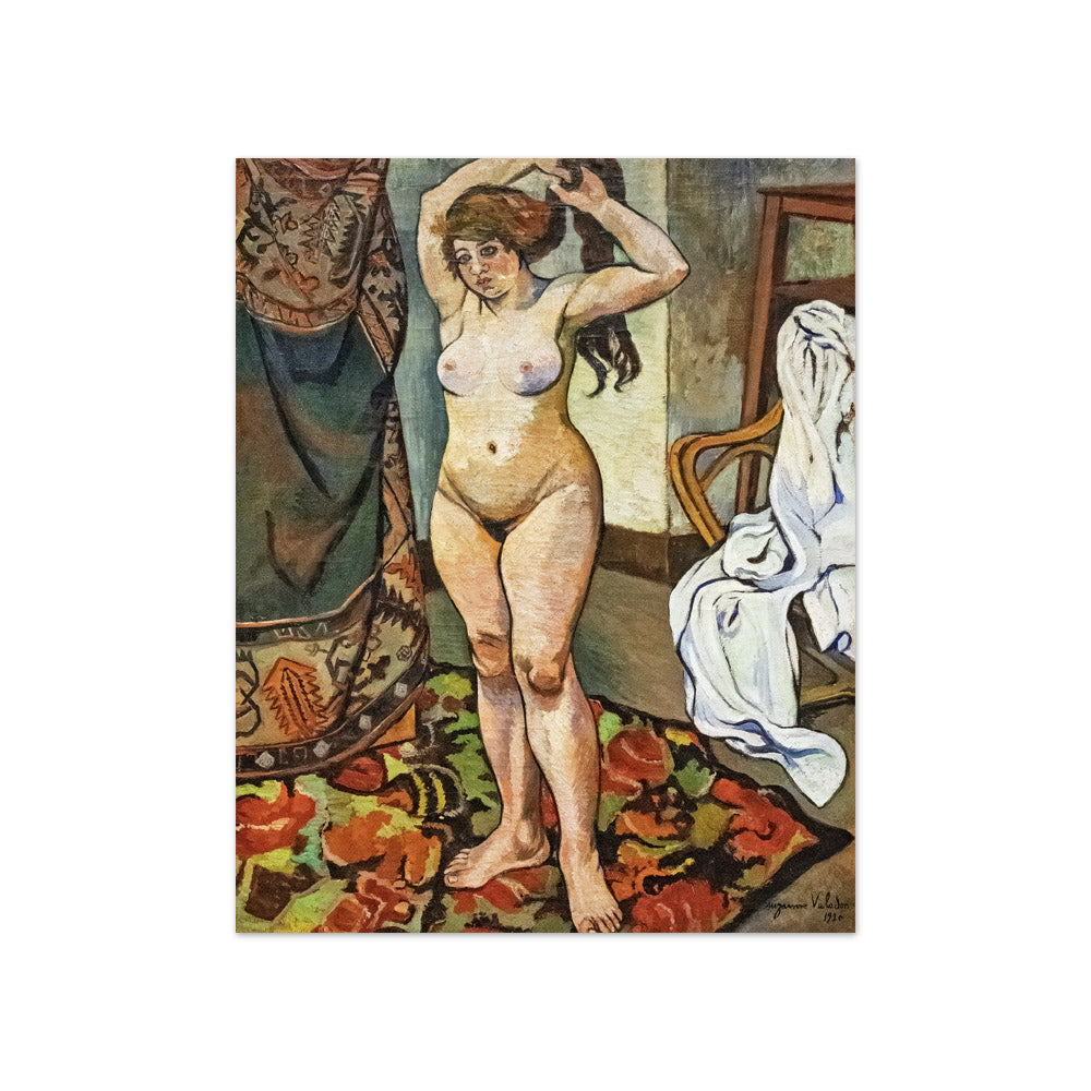 Suzanne Valadon - Nude Woman Brushing Her Hair - Compact / Full Bleed / No Frame