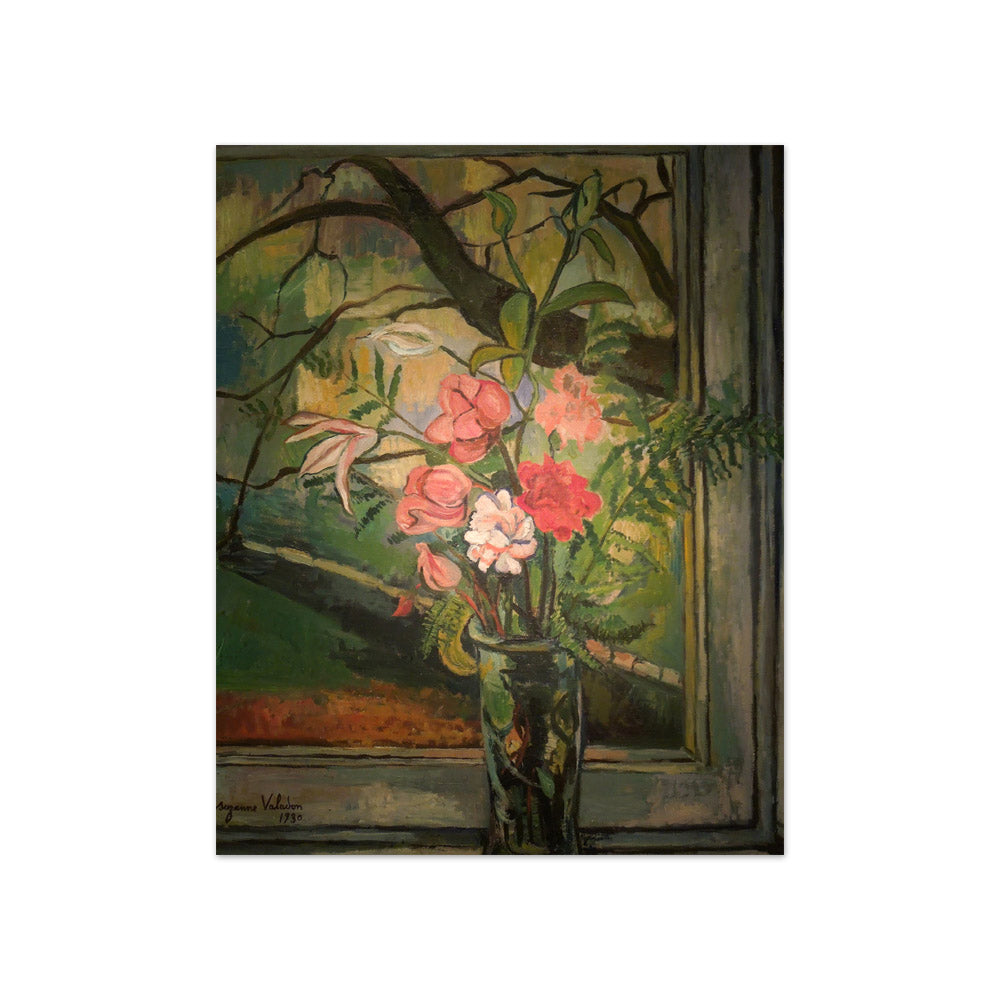 Suzanne Valadon - Flowers in Front of a Window - Compact / Full Bleed / No Frame