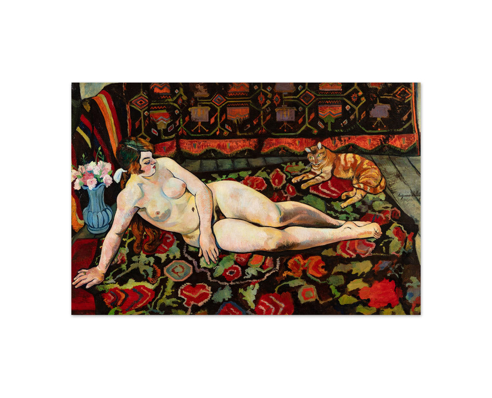 Suzanne Valadon - Reclining Nude with Cat - Compact / Full Bleed / No Frame