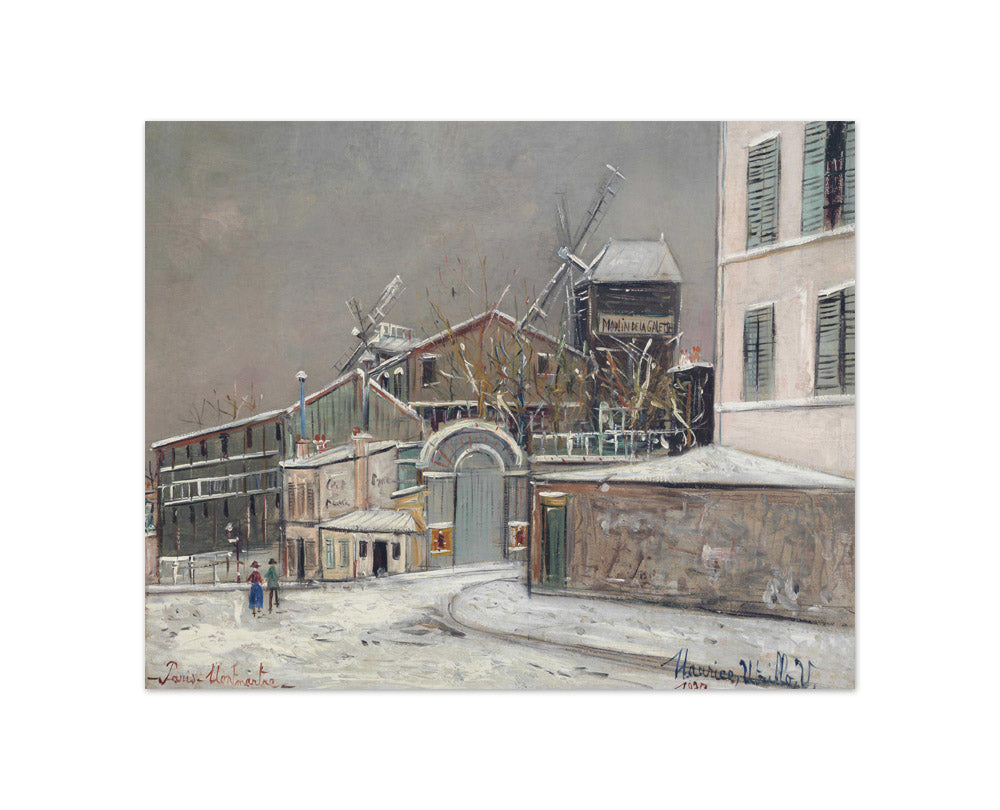 Maurice Utrillo - Moulin de la Galette, Montmartre - Compact / Full Bleed / No Frame