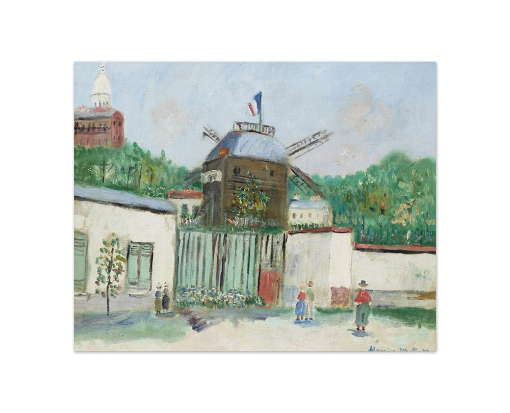 Maurice Utrillo - Le Moulin de la Galette - Compact / Full Bleed / No Frame