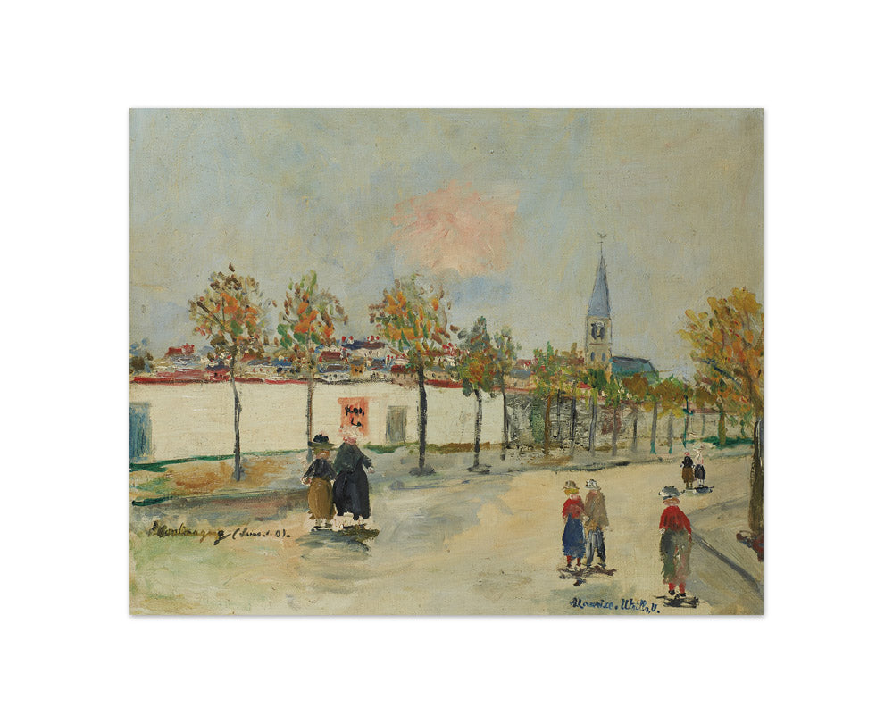 Maurice Utrillo - Church of Montmagny - Compact / Full Bleed / No Frame
