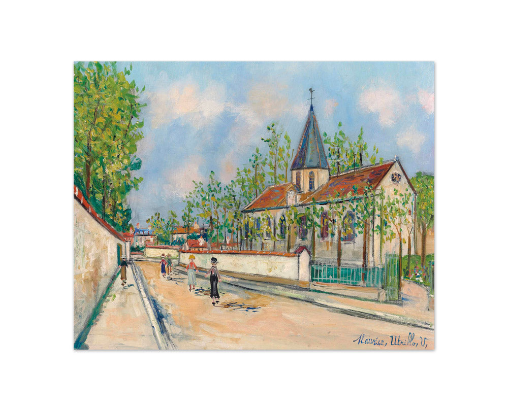 Maurice Utrillo - Church of Eaubonne - Compact / Full Bleed / No Frame