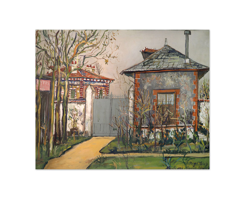 Maurice Utrillo - Scene at Ivry - Compact / Full Bleed / No Frame