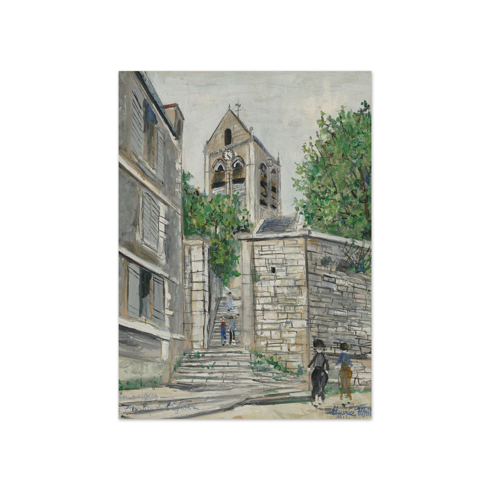 Maurice Utrillo - Church of Auvers-sur-Oise - Compact / Full Bleed / No Frame