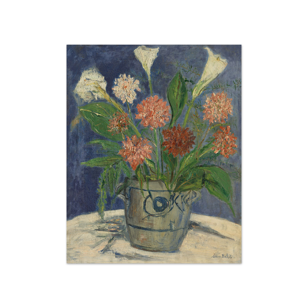 Maurice Utrillo - Vase of Arums and Dahlias - Compact / Full Bleed / No Frame