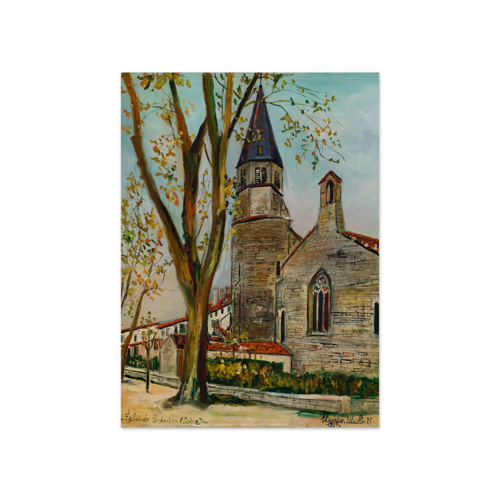 Maurice Utrillo - Church in Crémieux (Isère) - Compact / Full Bleed / No Frame