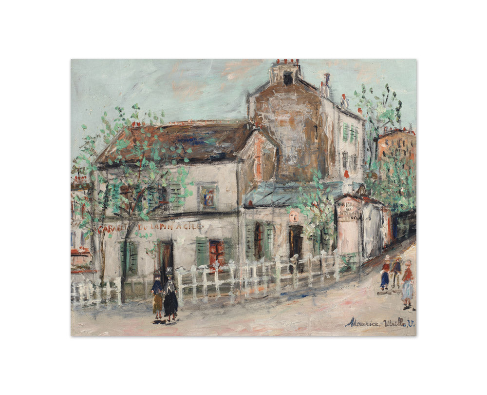 Maurice Utrillo - Cabaret of the Agile Rabbit - Compact / Full Bleed / No Frame