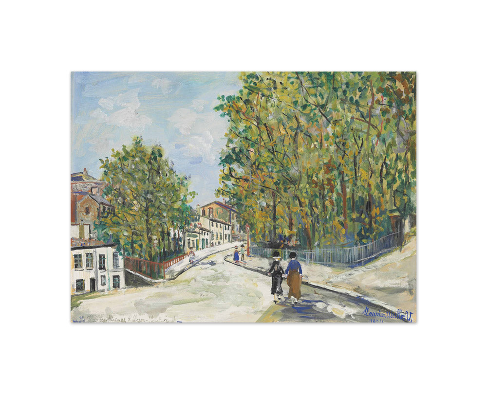 Maurice Utrillo - Place des Minimes, in Lyon-Saint Just - Compact / Full Bleed / No Frame