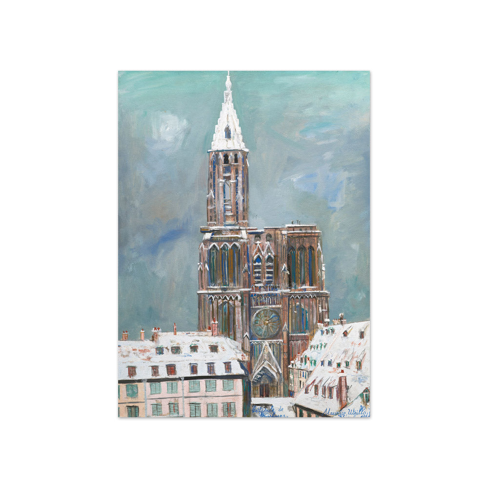 Maurice Utrillo - Strasbourg Cathedral Under Snow - Compact / Full Bleed / No Frame