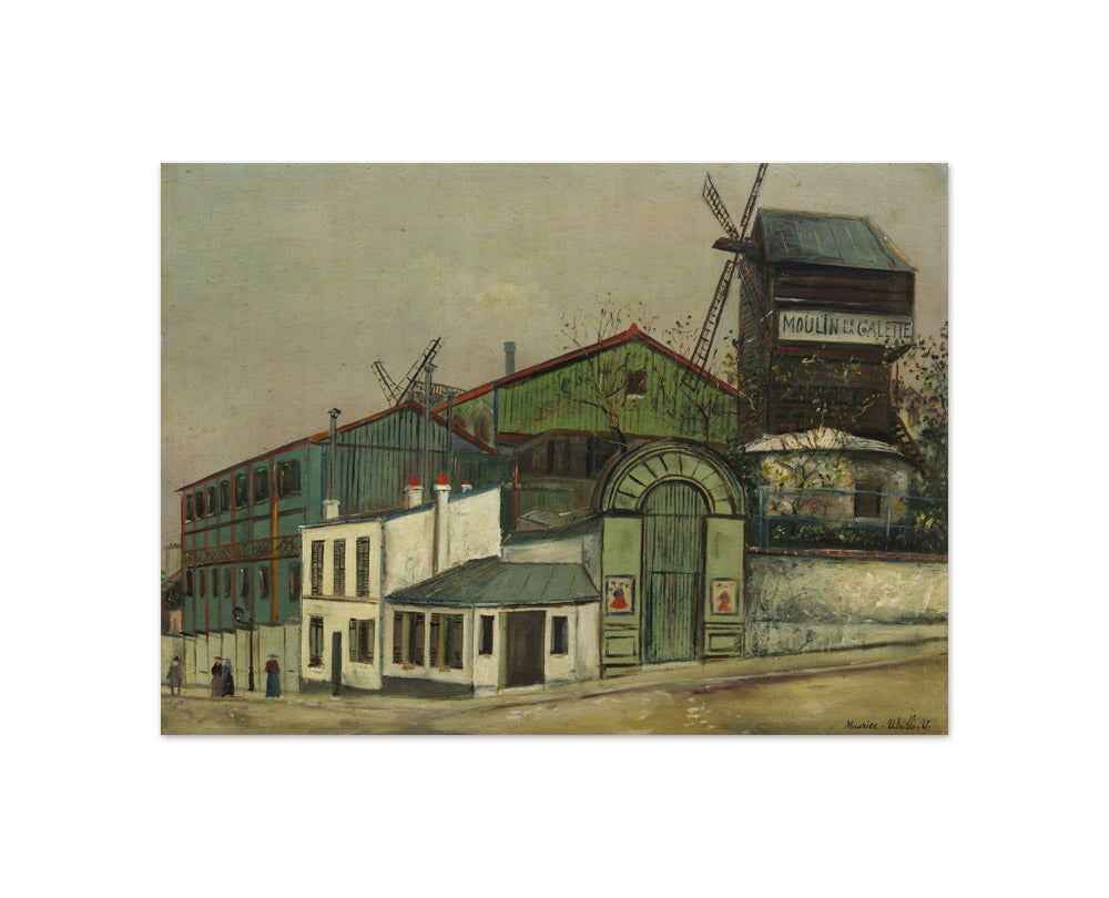 Maurice Utrillo - Le Moulin de la Galette - Compact / Full Bleed / No Frame