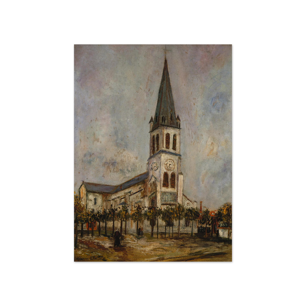 Maurice Utrillo - Suburban Church - Compact / Full Bleed / No Frame