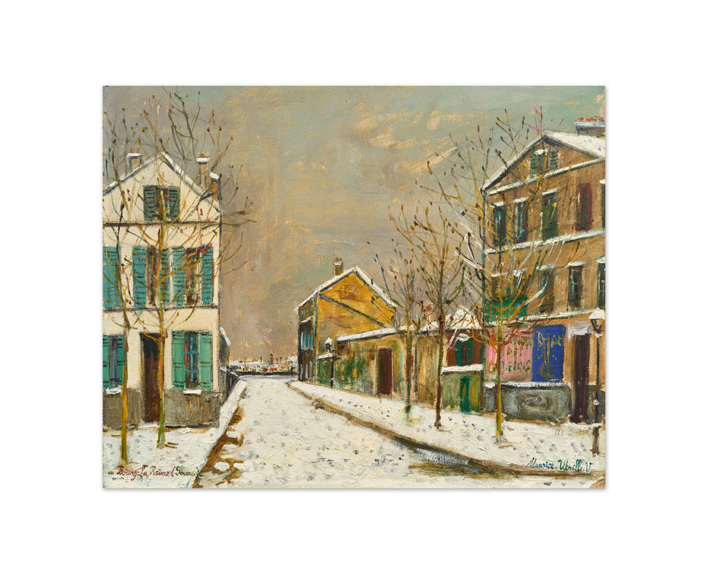 Maurice Utrillo - Bourg-la-Reine under Snow - Compact / Full Bleed / No Frame