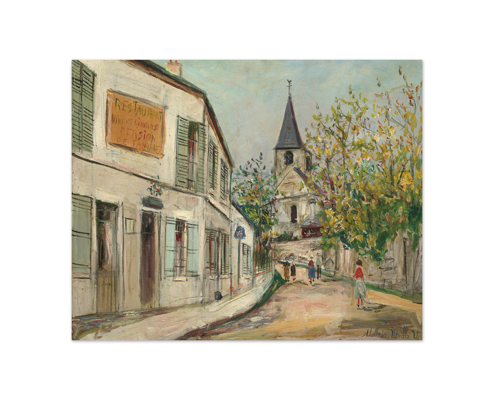 Maurice Utrillo - Vaux-de-Cernay Church - Compact / Full Bleed / No Frame