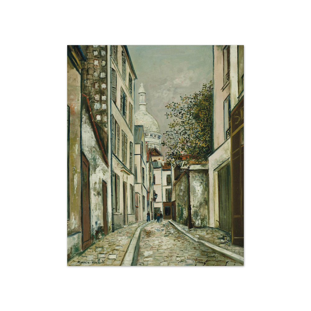 Maurice Utrillo - Rue Saint-Rustique - Compact / Full Bleed / No Frame