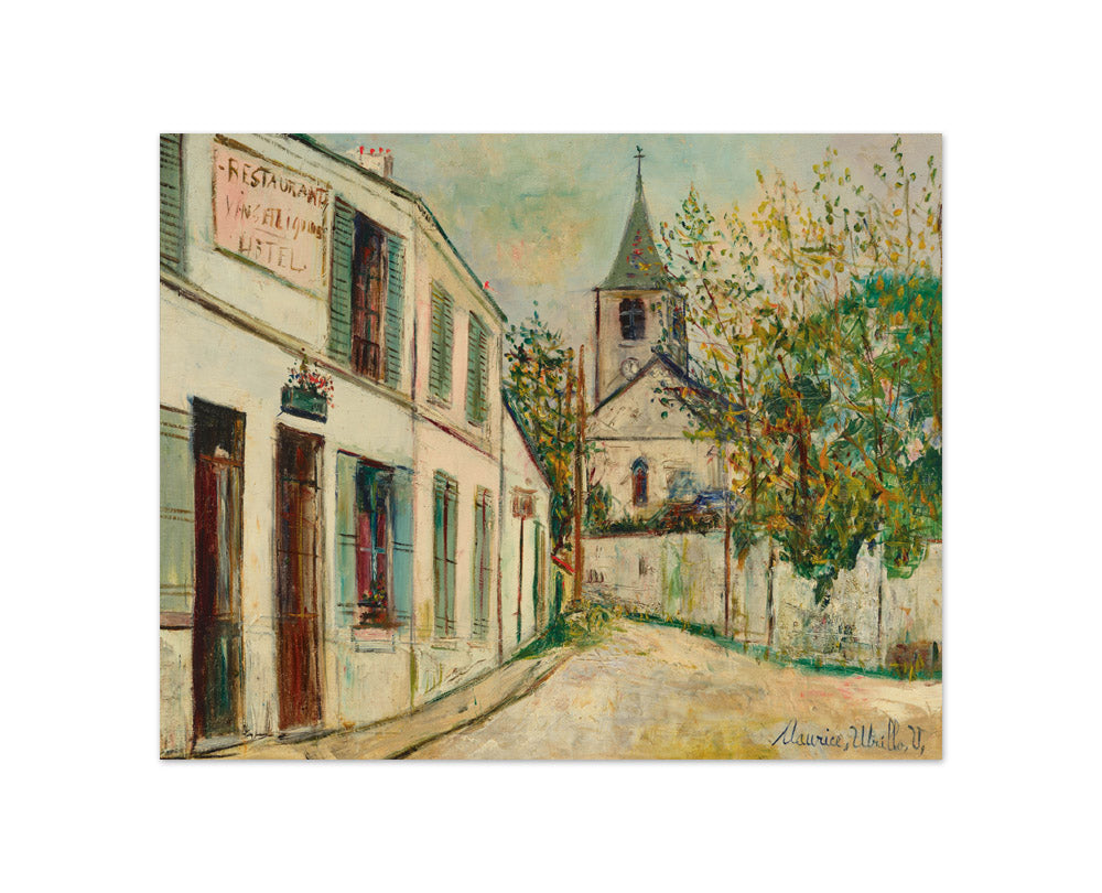 Maurice Utrillo - Church in the Vaux-de-Cernay - Compact / Full Bleed / No Frame
