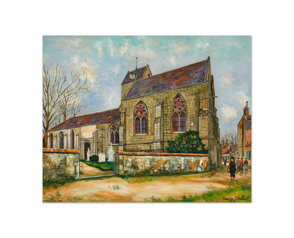 Maurice Utrillo - Church of Verderonne - Compact / Full Bleed / No Frame