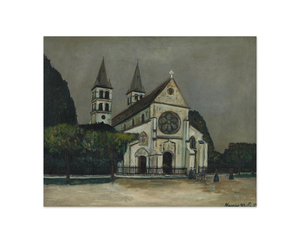 Maurice Utrillo - The Church of Notre-Dame de Melun - Compact / Full Bleed / No Frame